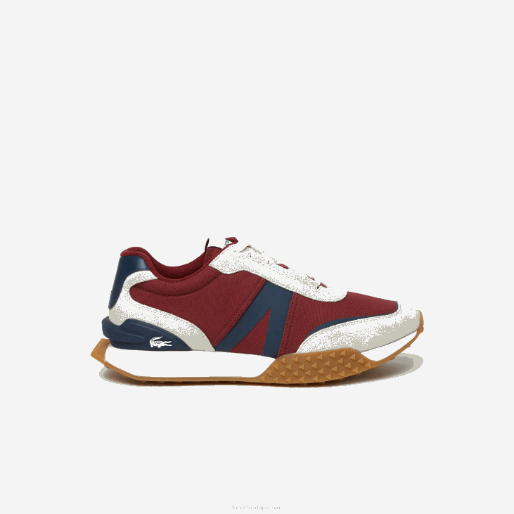 мушкарци л-спин делуке зимске ципеле на отвореном од коже и текстила 86881781 морнарска гума гу1 Lacoste