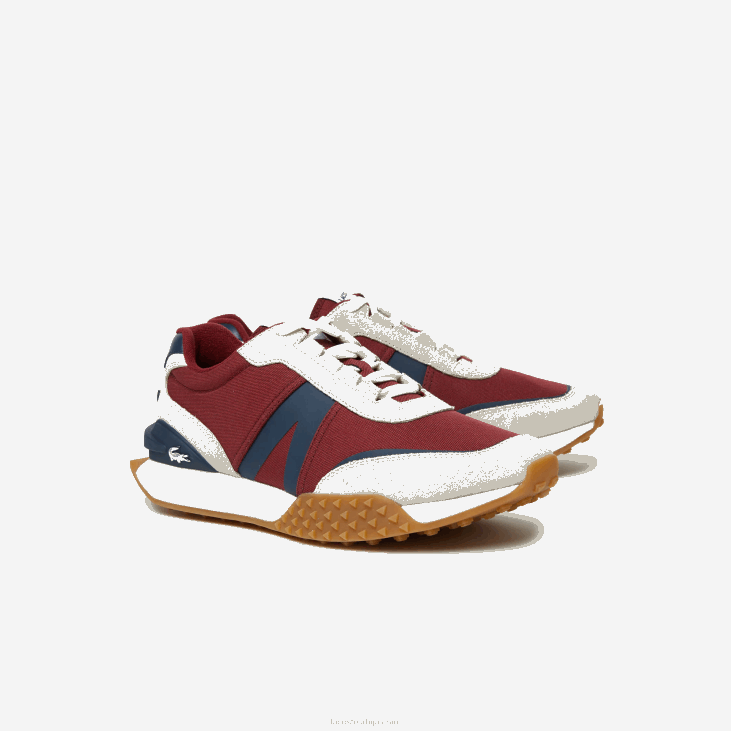 мушкарци л-спин делуке зимске ципеле на отвореном од коже и текстила 86881781 морнарска гума гу1 Lacoste