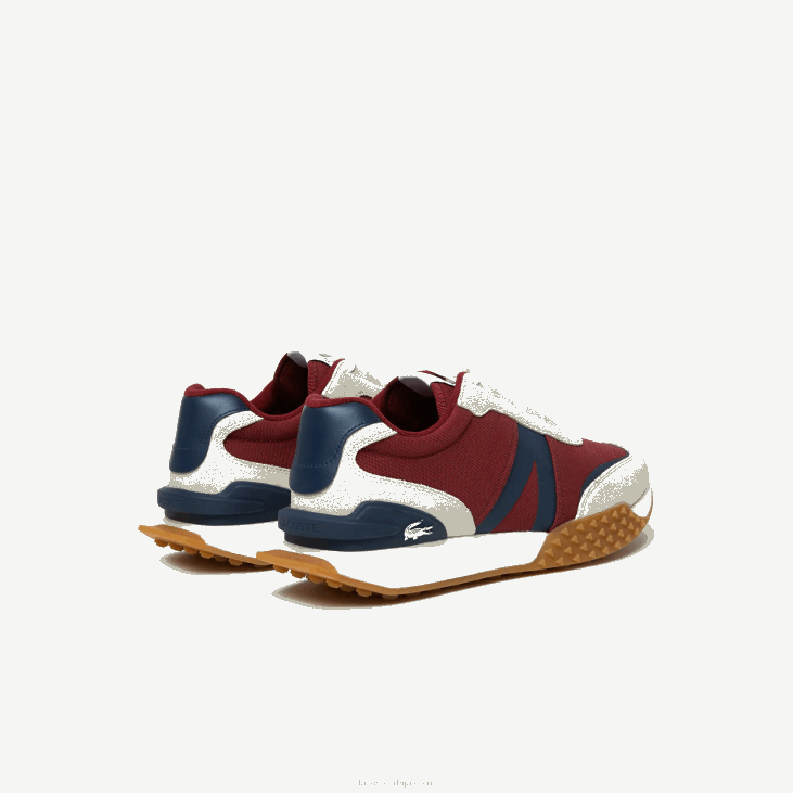 мушкарци л-спин делуке зимске ципеле на отвореном од коже и текстила 86881781 морнарска гума гу1 Lacoste