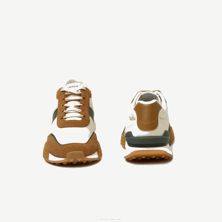 мушкарци л-спин делуке зимске ципеле на отвореном од коже и текстила 86881782 жута гума тг5 Lacoste