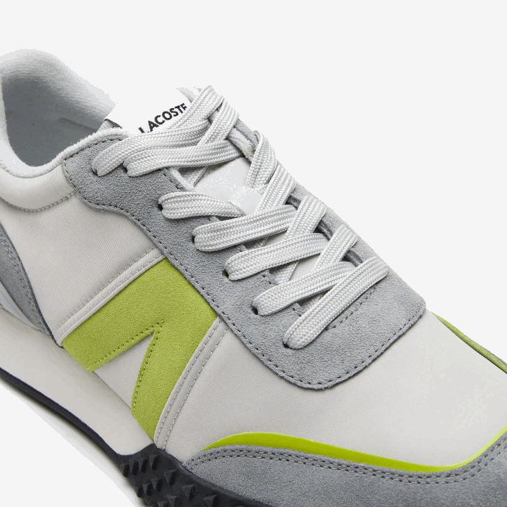 мушкарци л-спин делуке кожне патике контрастне боје 86881788 светло сиво зелена 7а8 Lacoste