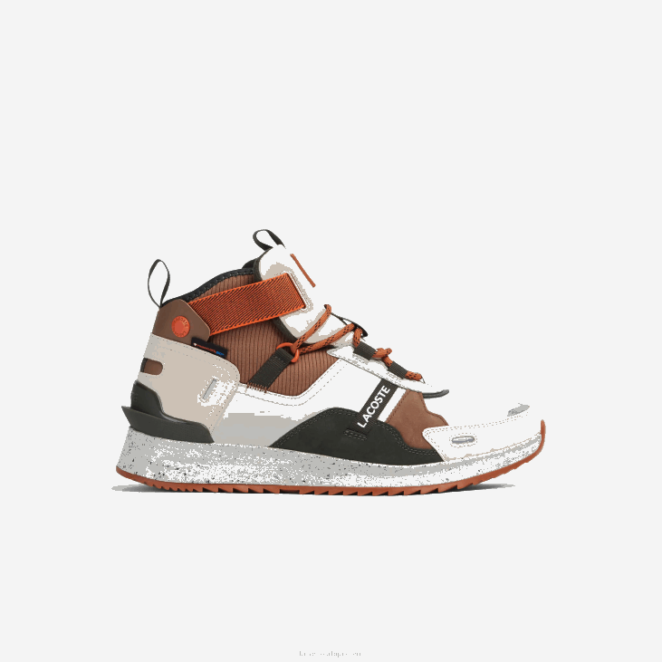 мушкарци рун бреакер кожне ципеле у боји у боји 86881793 браон бела 2ц3 Lacoste