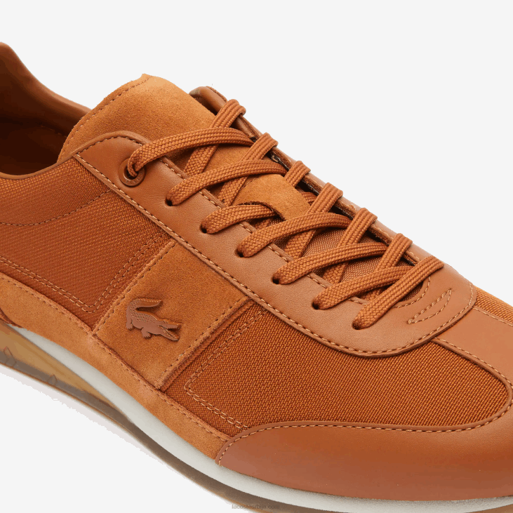 мушкарци угаоне текстилне патике на пети 86881800 браон бела 2ц3 Lacoste