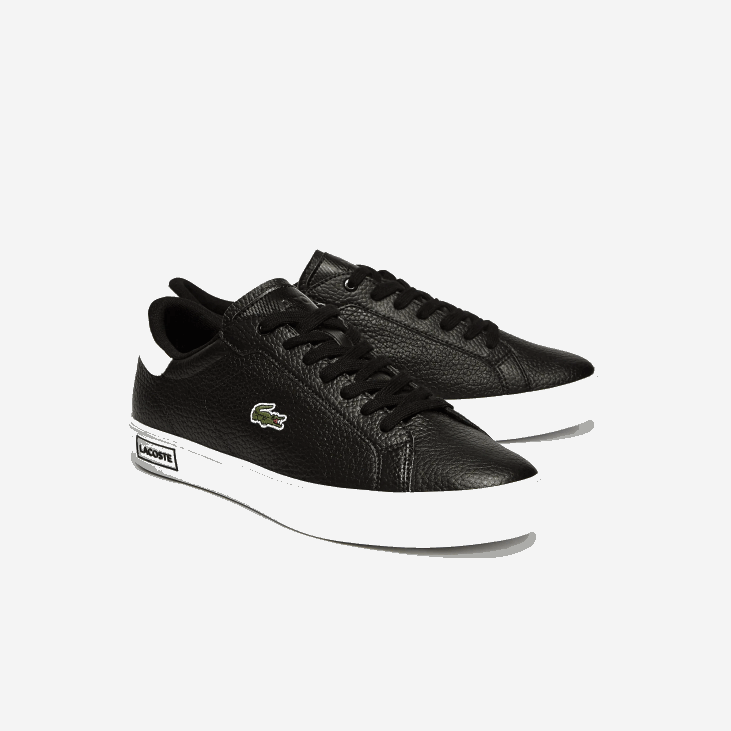 мушкарци поверцоурт кожне патике 86881805 црно-бело 312 Lacoste