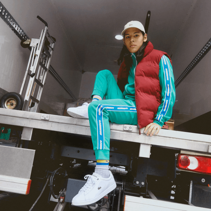 мушкарци Царнаби бл кожне патике 86881815 бела и тамноплава 042 Lacoste