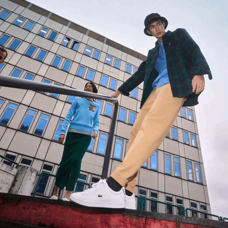 мушкарци Царнаби бл кожне патике 86881815 бела и тамноплава 042 Lacoste