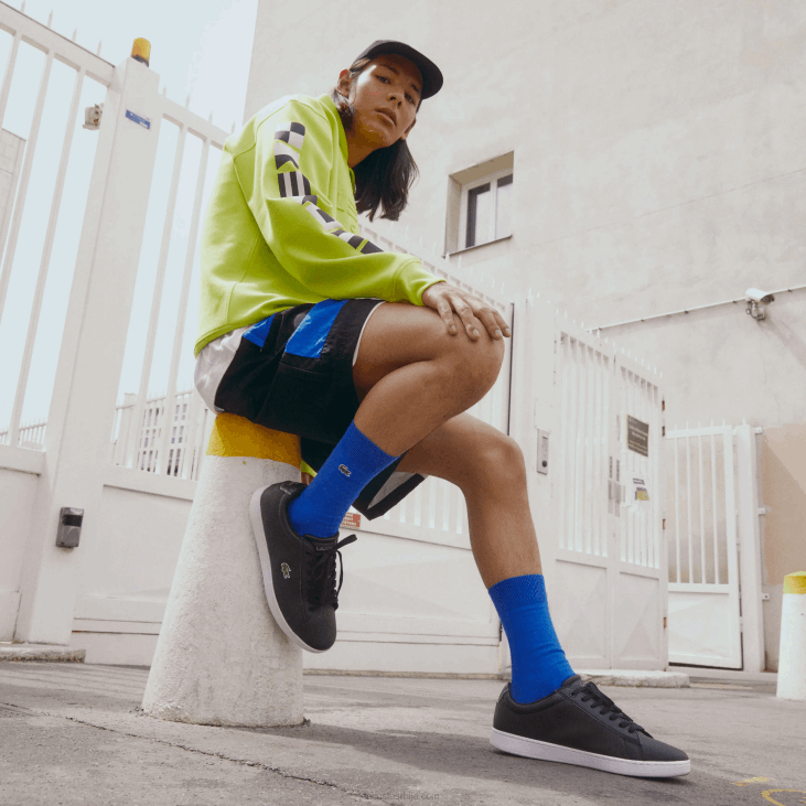 мушкарци Царнаби бл кожне патике 86881816 црно-бело 312 Lacoste