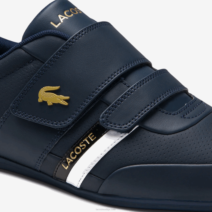 мушкарци мисано ремен кожне и синтетичке патике 86881879 морнарица нб0 Lacoste