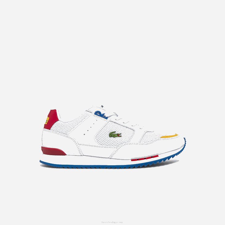 мушкарци партнер писте текстилне и кожне патике 86881888 бела/плава 080 Lacoste