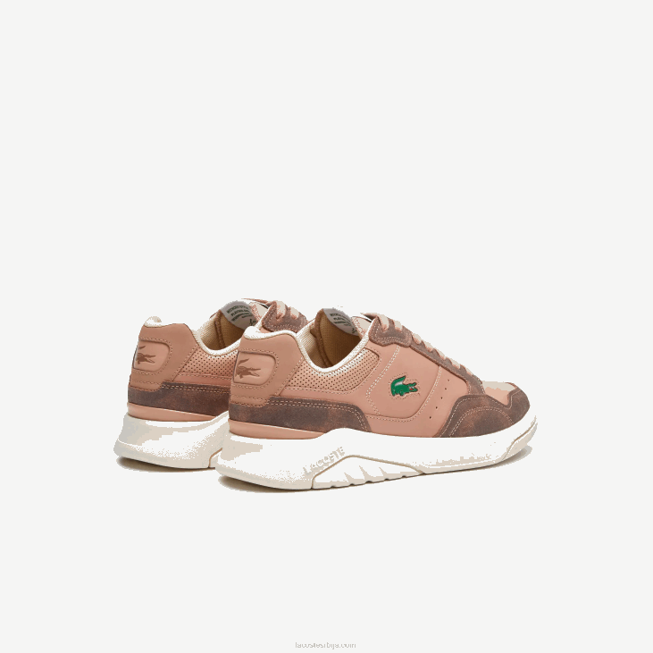 мушкарци гаме адванце луксузне кожне патике 86881902 браон бела 2ц3 Lacoste