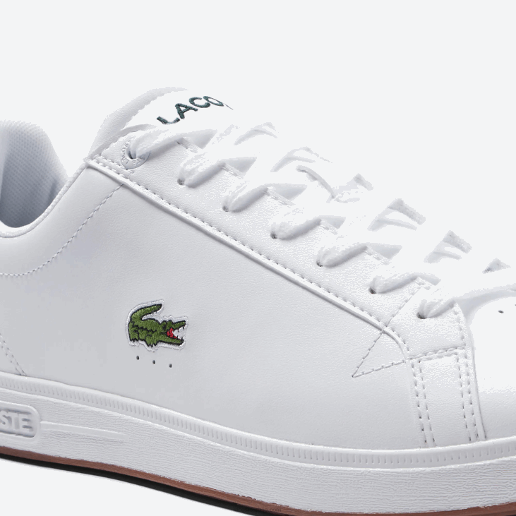 мушкарци дипломиране про кожне патике 86881910 бела и тамно зелена 1р5 Lacoste