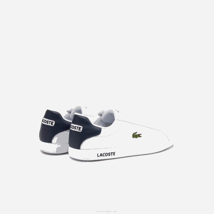 мушкарци дипломиране кожне патике 86881912 бела и тамноплава 042 Lacoste