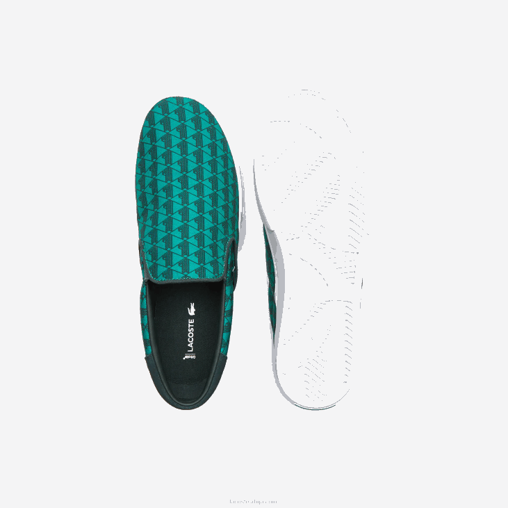 мушкарци скок служити текстил слип он 86881854 зелено-бело 1р7 Lacoste