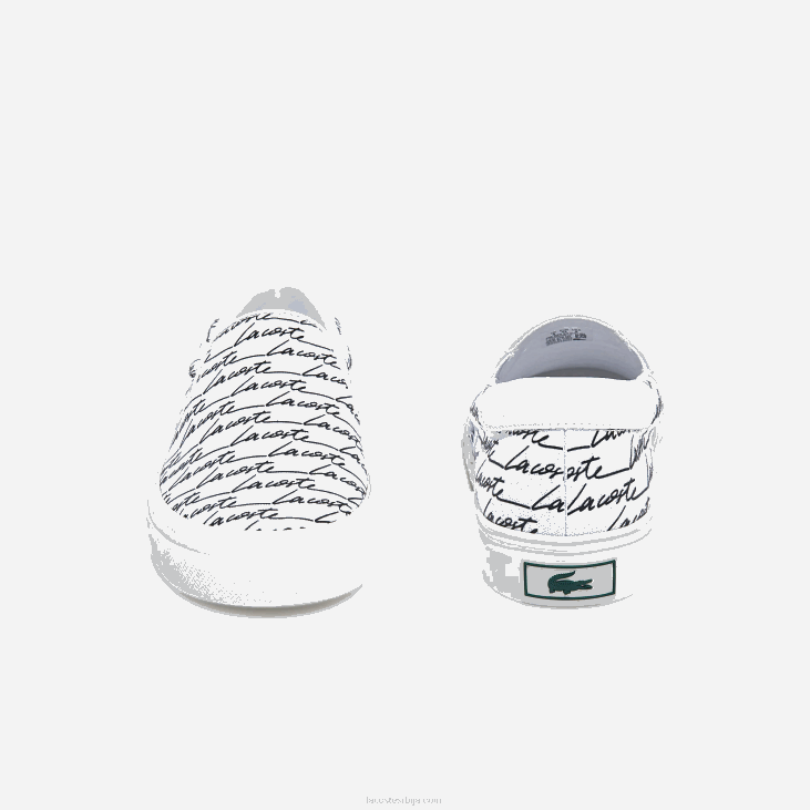 мушкарци скок служити платну одштампан слип он 86881860 бело-црно 147 Lacoste