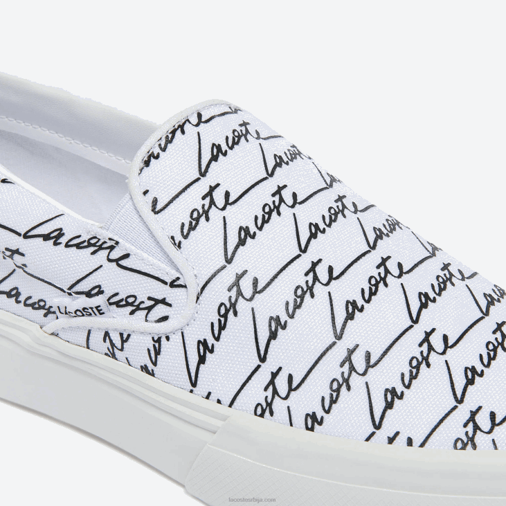 мушкарци скок служити платну одштампан слип он 86881860 бело-црно 147 Lacoste