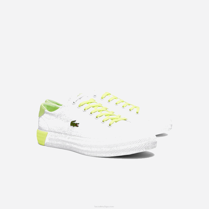 мушкарци грипсхот платнене и кожне патике 86881889 бела и светло жута 2х8 Lacoste