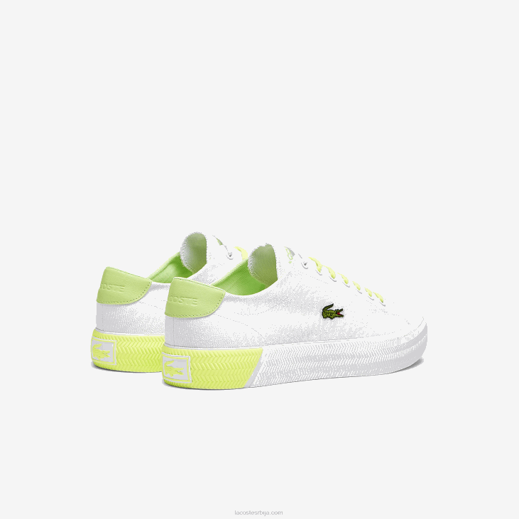 мушкарци грипсхот платнене и кожне патике 86881889 бела и светло жута 2х8 Lacoste