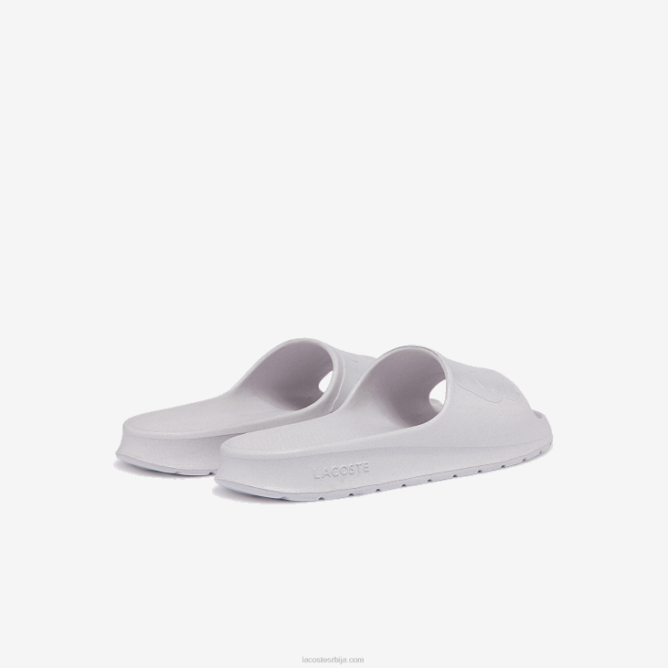 мушкарци цроцо 2.0 синтетички лого слајдови 86881880 бело и бело 65т Lacoste