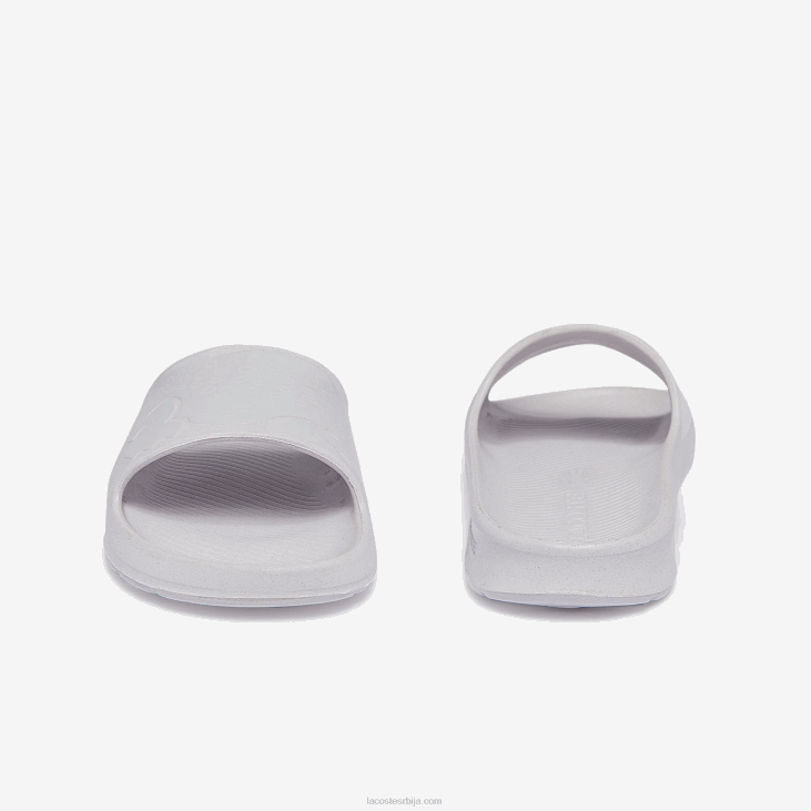 мушкарци цроцо 2.0 синтетички лого слајдови 86881880 бело и бело 65т Lacoste