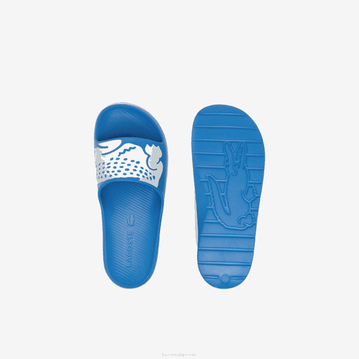 мушкарци цроцо 2.0 синтетички лого каиш слајдова 86881897 светло плава бела 2к7 Lacoste