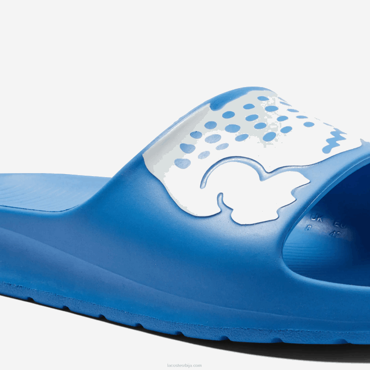 мушкарци цроцо 2.0 синтетички лого каиш слајдова 86881897 светло плава бела 2к7 Lacoste
