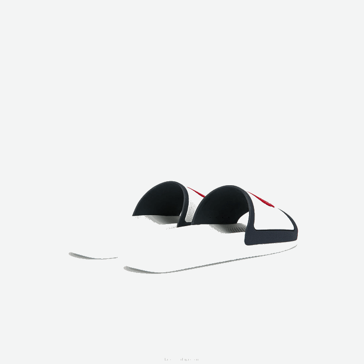 мушкарци кроко гумени каиш од синтетичких тобогана 86881849 бела/плава и црвена 407 Lacoste